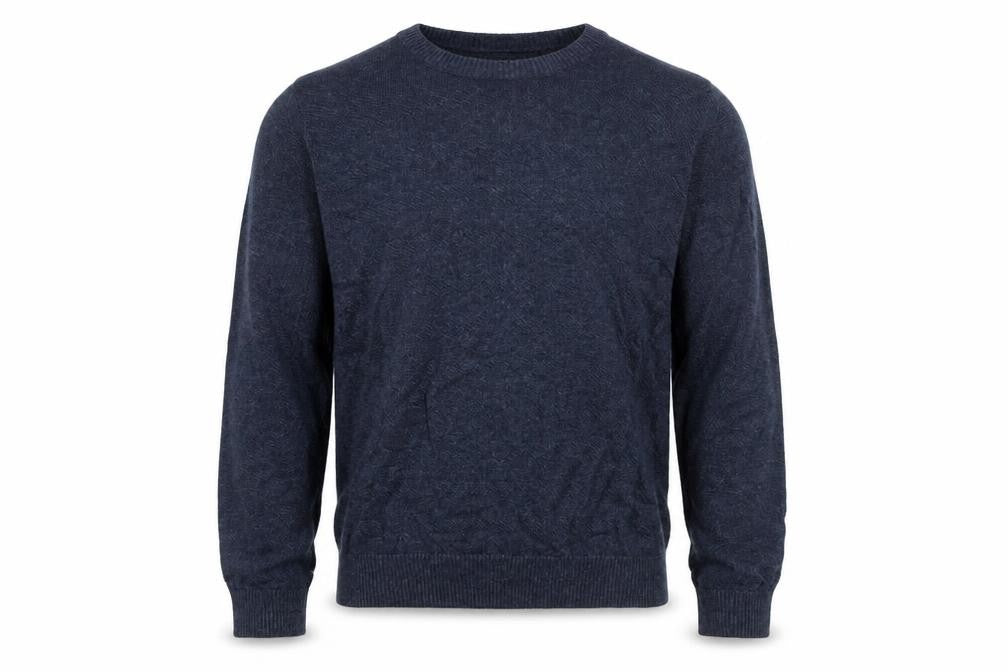 Gap Men’s Blue Linen Cotton Crew Neck Pullover Jumper 2XL