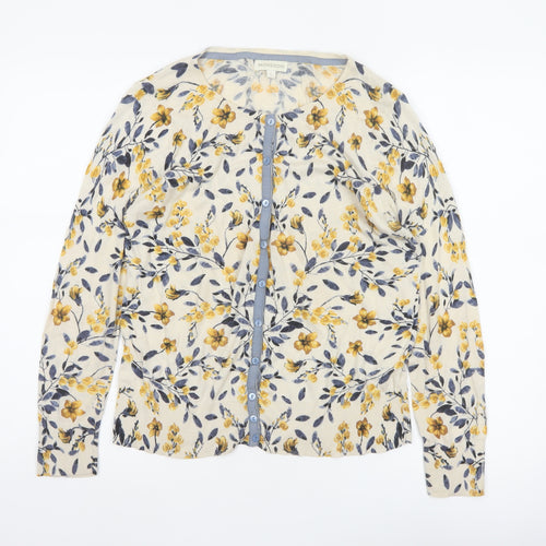 Monsoon Women’s Multicoloured Floral Cotton Modal Cardigan L