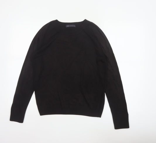 Marks and Spencer Women’s Black Size 10 Crew Neck Raglan Jumper
