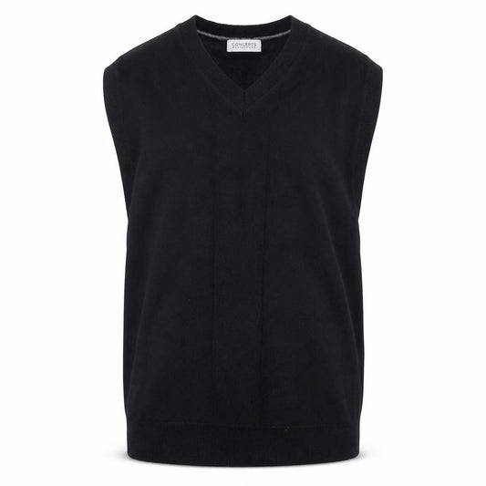 Concepts by Claiborne Men’s Black L Cotton V-Neck Knit Sweater Vest