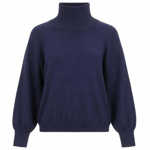 Talbots Women’s Blue Roll Neck Raglan Knit Jumper UK 16
