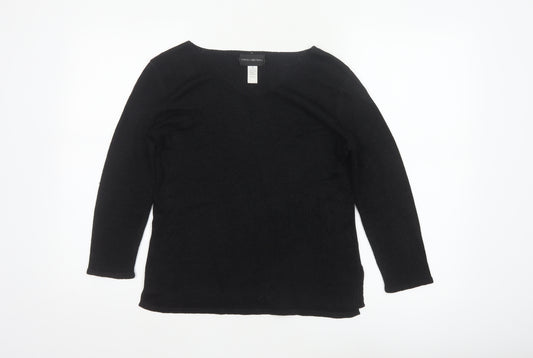 Sarah Arizona Women’s Black Size S V-Neck Knit Tunic Jumper Pockets