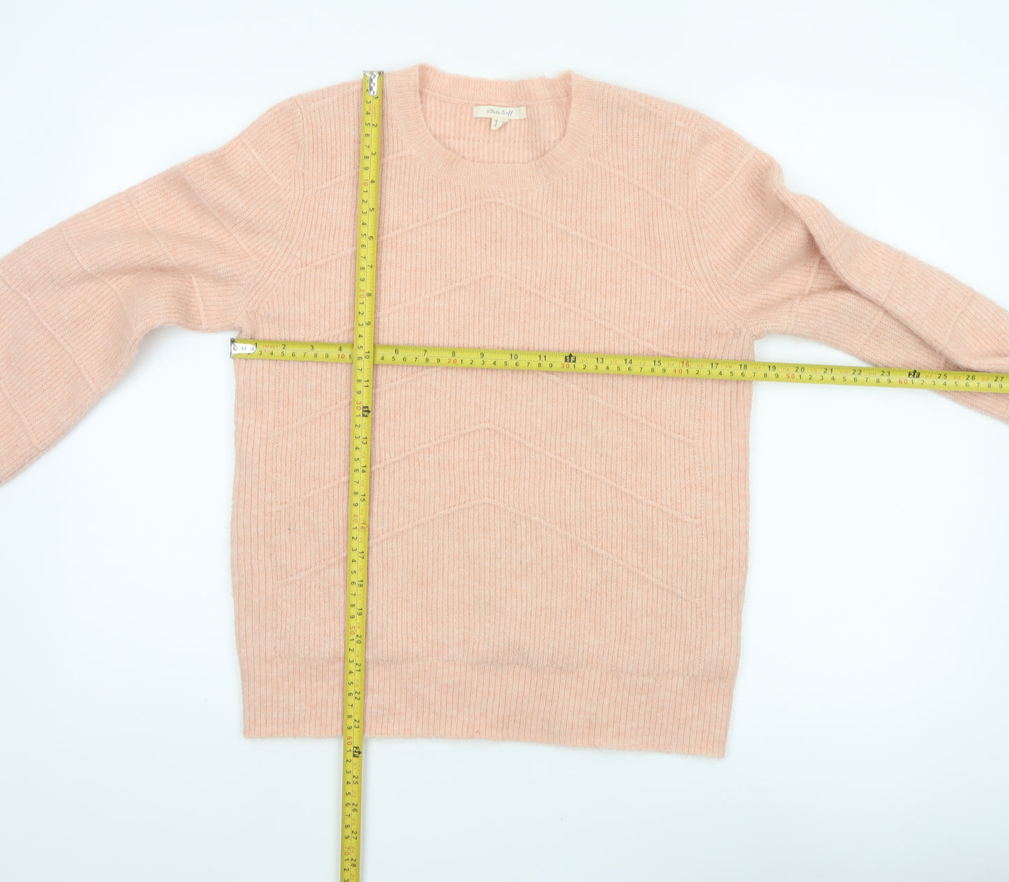 White Stuff Women's Pink UK 10 Pullover Alpaca Blend Balloon Sleeve Jumper
