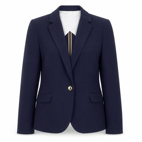 Next Women Blue UK 12 Tailoring Single-Breasted Notch Lapel Blazer