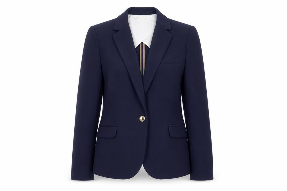 Next Women Blue UK 12 Tailoring Single-Breasted Notch Lapel Blazer