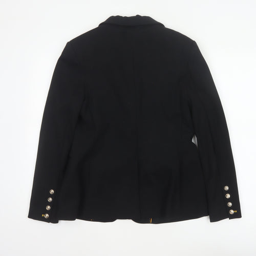 Marks & Spencer Women Black UK 12 Tailored Stretch Blazer