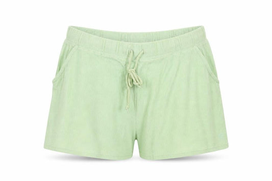 PINK Victoria's Secret Women Green L Cotton Drawstring Sweat Shorts