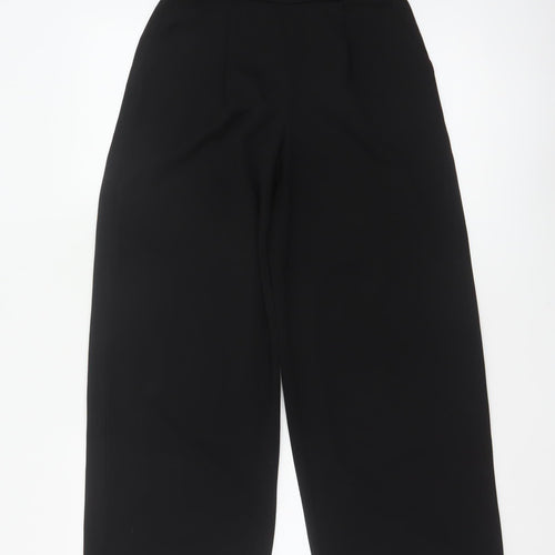 JDY Women’s Black S/30 High Rise Wide-Leg Dress Trousers