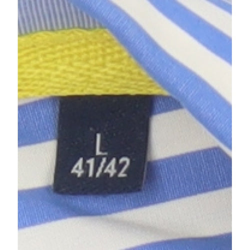 Casa Moda Men’s Blue White Stripe Button-Down Shirt L Easy Care