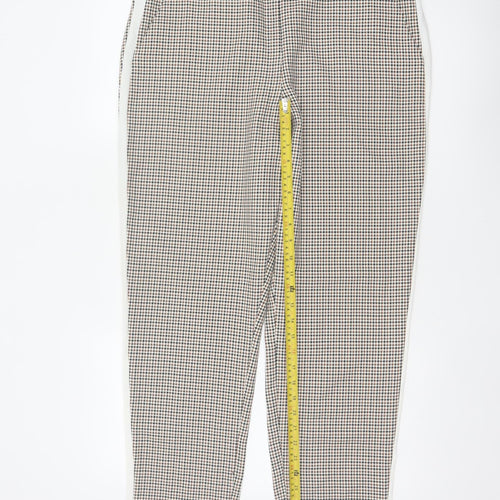 ASOS Women’s Multicoloured Check Tapered Smart Trousers UK 16