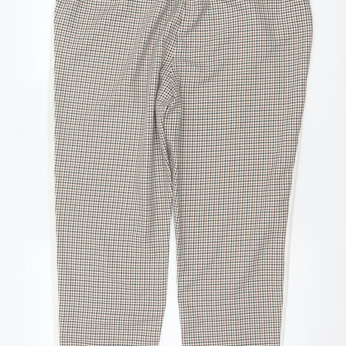 ASOS Women’s Multicoloured Check Tapered Smart Trousers UK 16
