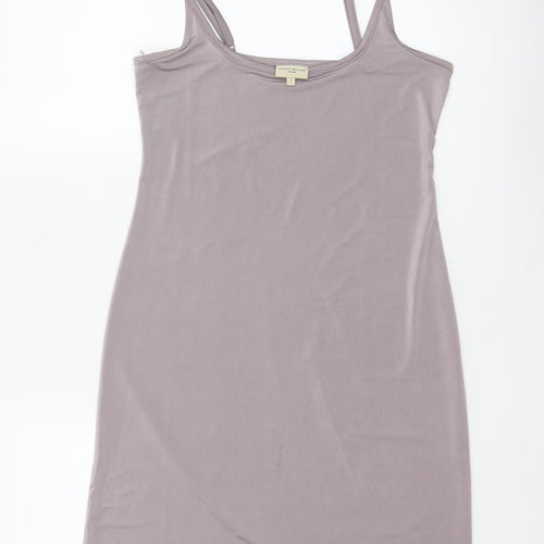 Karen Millen Women Grey UK 12 Bodycon Knee Length Strappy Dress