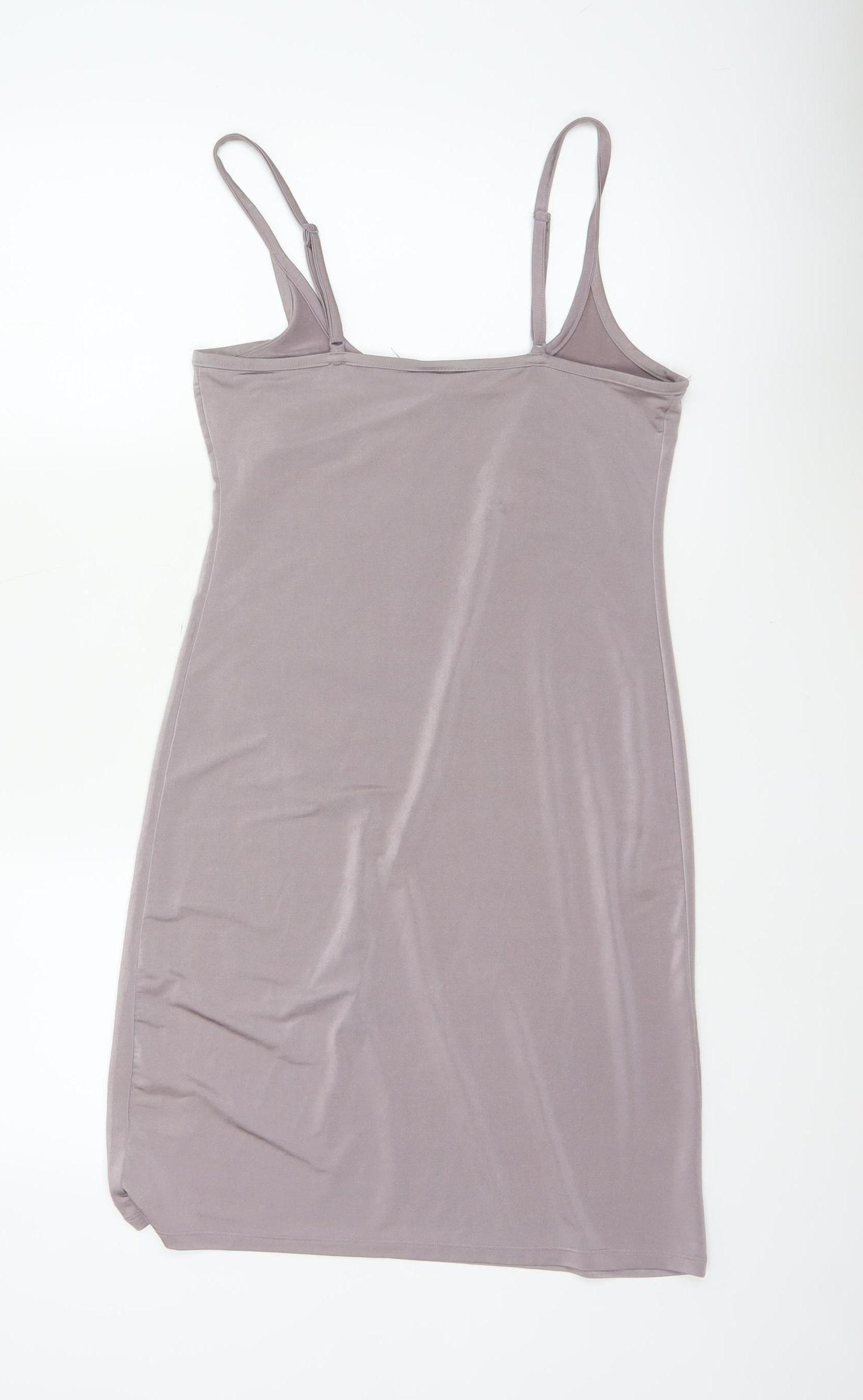 Karen Millen Women Grey UK 12 Bodycon Knee Length Strappy Dress