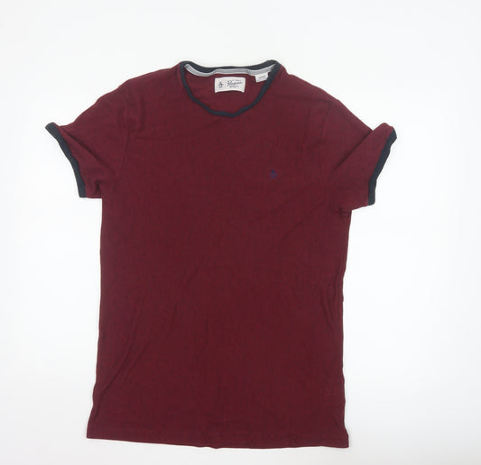 Original Penguin Men's Red XL Logo Crew Neck Cotton T-Shirt