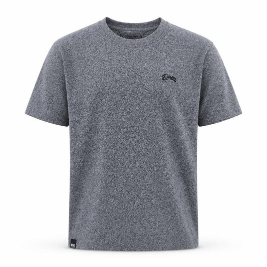 Diesel Men’s Grey Marl Logo Crew Neck Short Sleeve T-Shirt L
