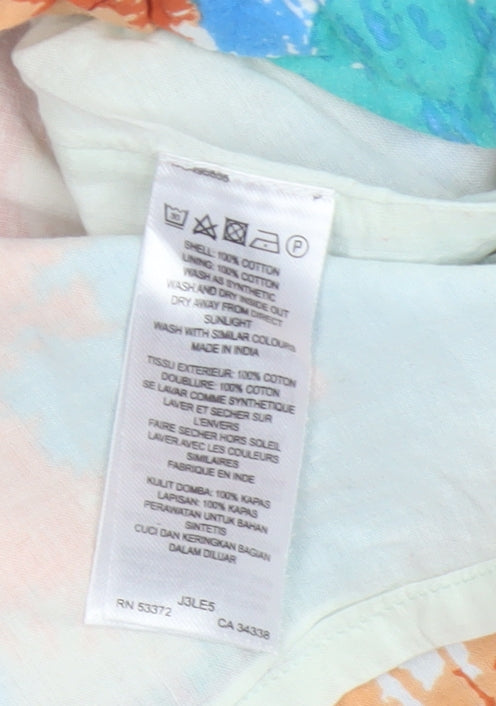 Great Plains Women Multicoloured UK 8 Knee Length Pencil Cotton Skirt