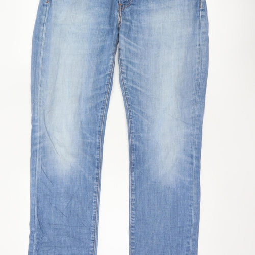 Levi's 501 Men Blue W34 L34 Regular Straight Light Wash Jeans