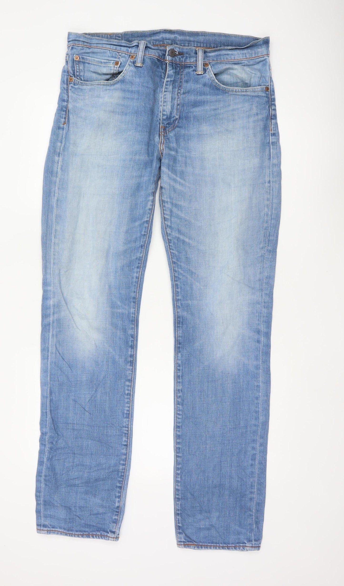 Levi's 501 Men Blue W34 L34 Regular Straight Light Wash Jeans