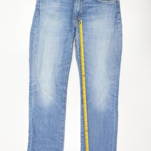Levi's 501 Men Blue W34 L34 Regular Straight Light Wash Jeans