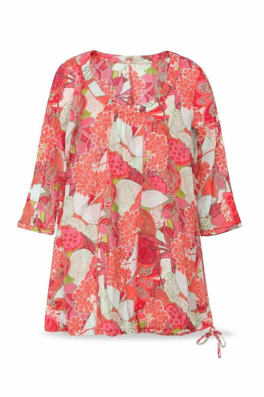 Sandwich Women’s Multicoloured Floral Kimono Blouse UK 10 Sheer Tie