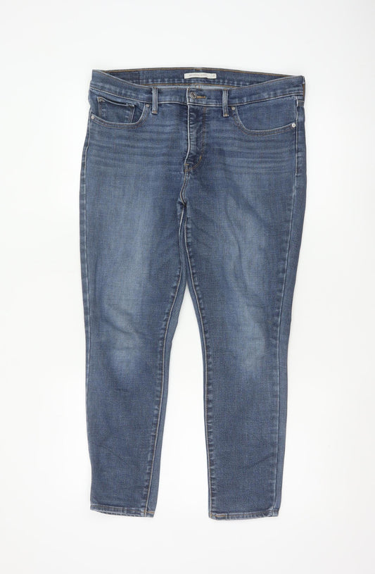 Levi's Women Blue 311 Shaping Skinny Mid Rise Jeans W31 UK 14
