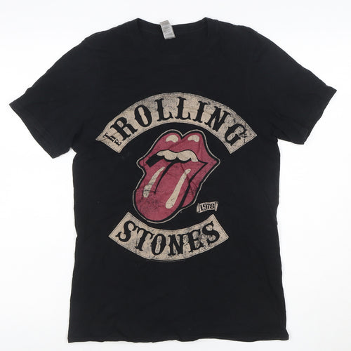 Gildan Unisex Black S Rolling Stones 1978 Rock Graphic T-Shirt