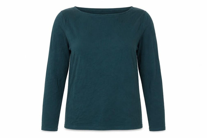 Oasis Women Green UK 14 Cowl Neck Long Sleeve Jersey Blouse