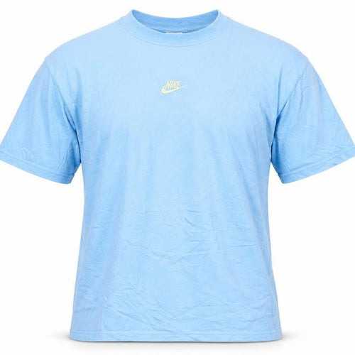 Nike Men’s Blue Medium Embroidered Swoosh Crew Neck Short Sleeve T-Shirt