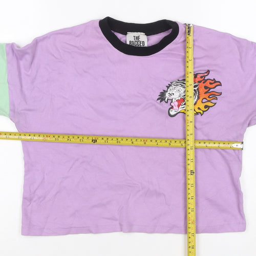 The Ragged Priest Women’s XS Multicoloured Tiger Colourblock Sweatshirt