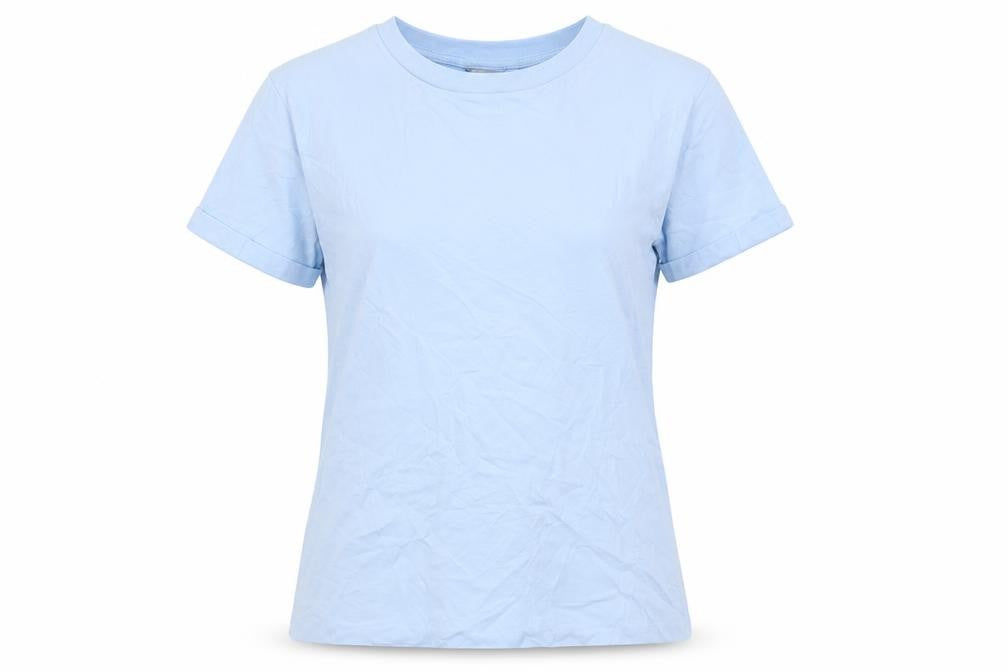 Jigsaw Women Blue XS Cotton Basic Crew Neck Short Sleeve T-Shirt