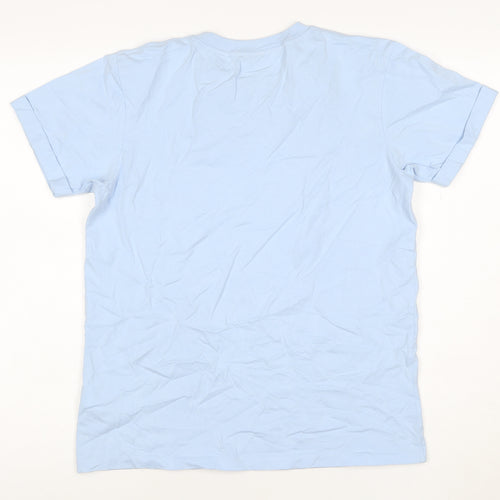 Jigsaw Women Blue XS Cotton Basic Crew Neck Short Sleeve T-Shirt