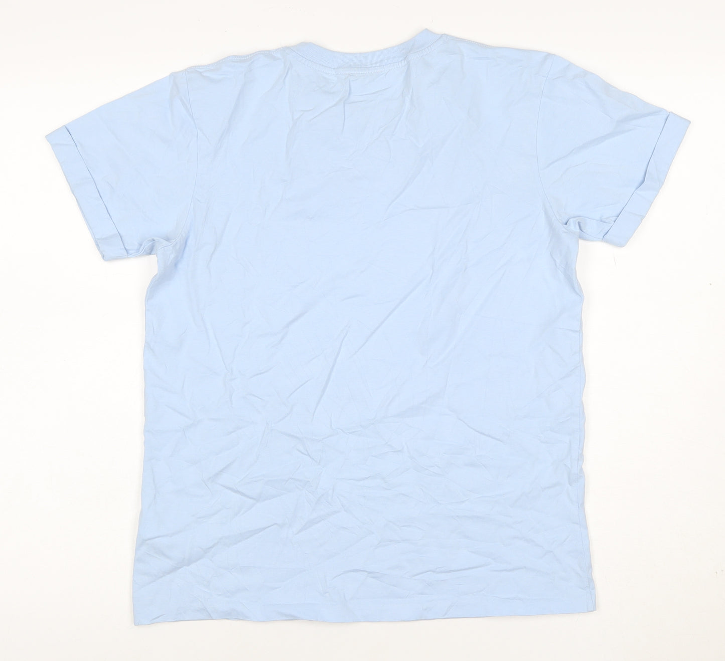 Jigsaw Women Blue XS Cotton Basic Crew Neck Short Sleeve T-Shirt