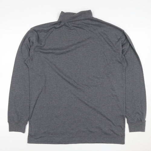 Kartel Women’s Grey L High Neck Pullover Sweatshirt Long Sleeve Logo