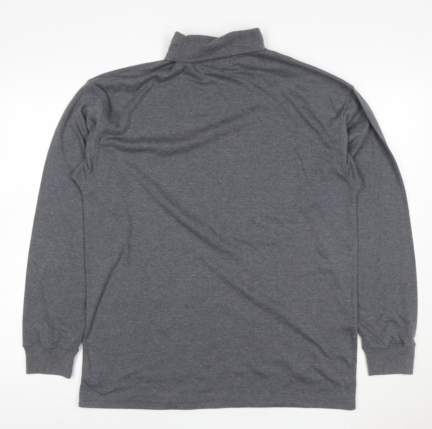 Kartel Women’s Grey L High Neck Pullover Sweatshirt Long Sleeve Logo