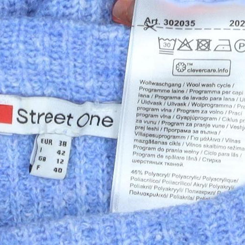 Street One Women’s Multicoloured UK 12 Chunky Knit Striped Jumper