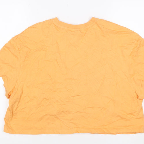Disney 100 Primark Women Orange XL Stitch Cartoon T-Shirt
