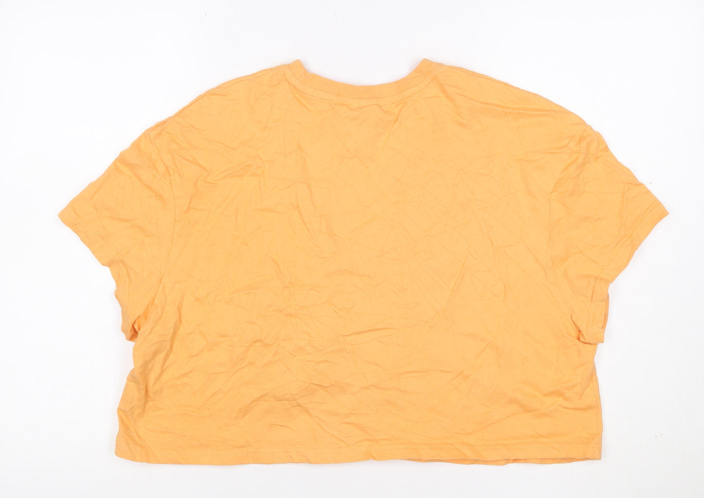 Disney 100 Primark Women Orange XL Stitch Cartoon T-Shirt
