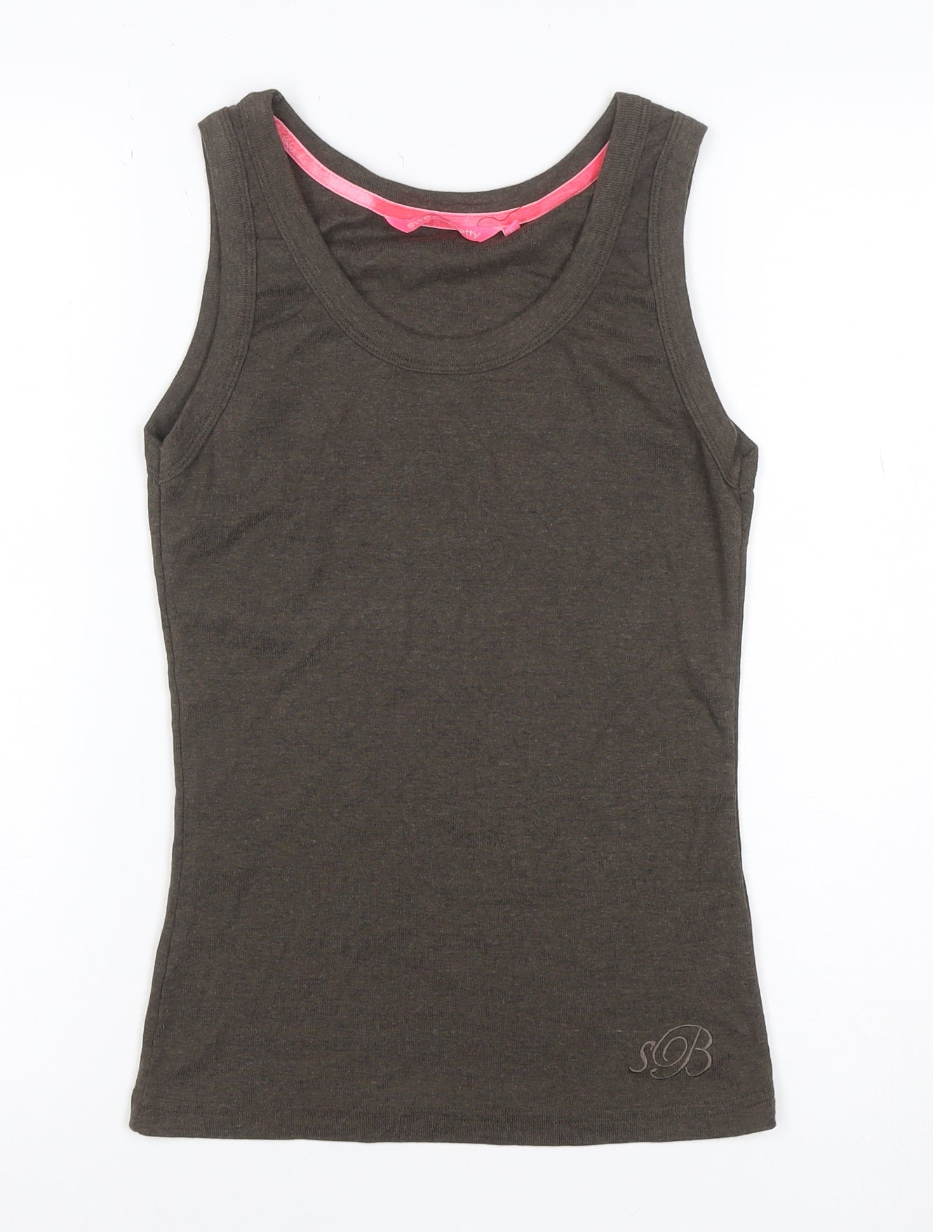 Sweaty Betty Women Grey M Basic Jersey Tank Top Sleeveless