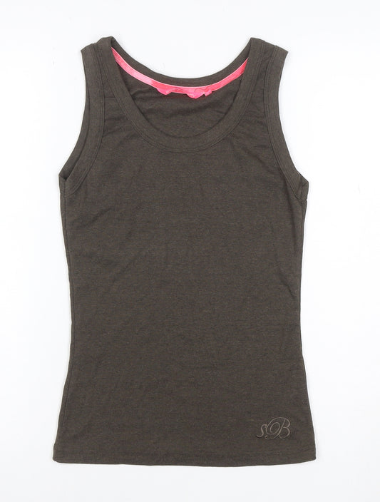 Sweaty Betty Women Grey M Basic Jersey Tank Top Sleeveless