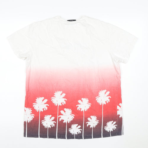 McKenzie Men's Multicoloured XL Tropical Palm Tree Graphic T-Shirt