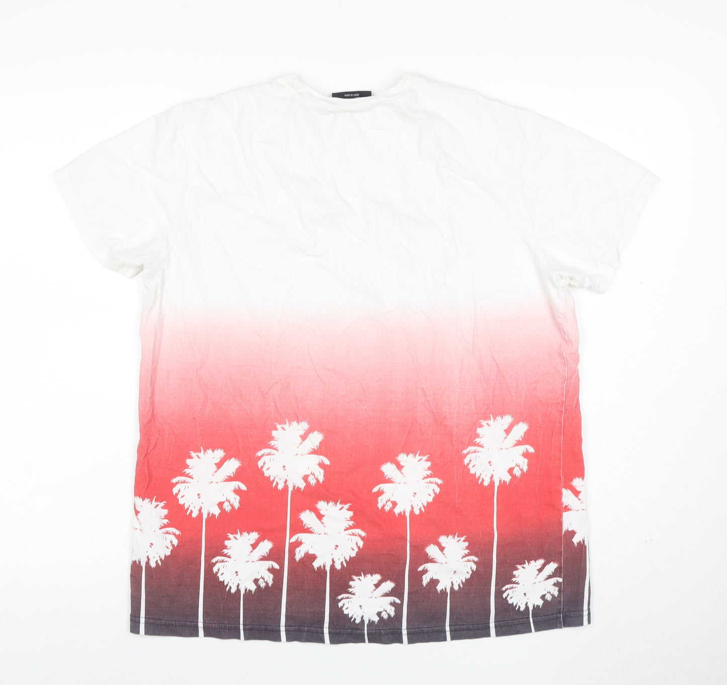 McKenzie Men's Multicoloured XL Tropical Palm Tree Graphic T-Shirt