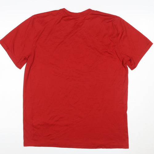 Nike Men’s Red S Dri-FIT Crew Neck Moisture Wicking T-Shirt