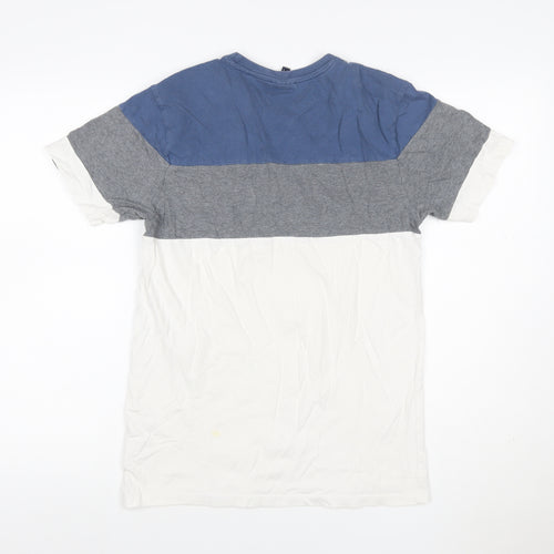 Ellesse Men's Multicoloured S Colourblock Logo Short Sleeve T-Shirt