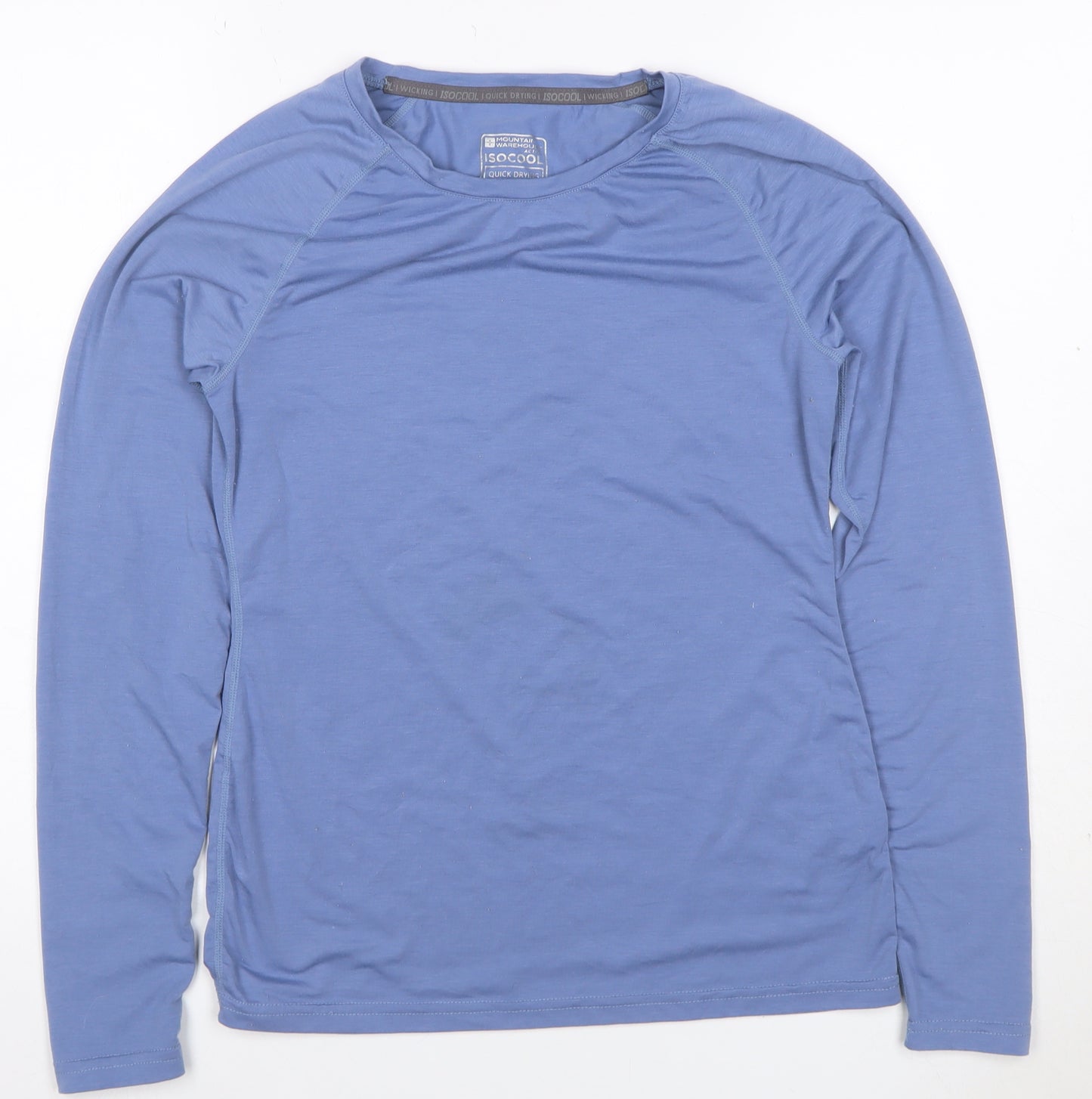 Mountain Warehouse Women's Blue UK 8 Basic IsoCool Long Sleeve T-Shirt