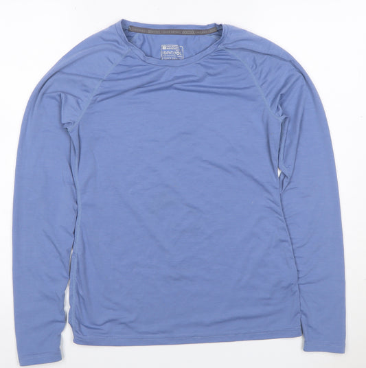 Mountain Warehouse Women's Blue UK 8 Basic IsoCool Long Sleeve T-Shirt