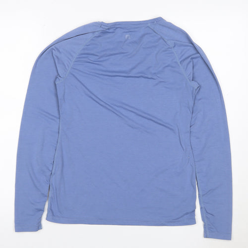 Mountain Warehouse Women's Blue UK 8 Basic IsoCool Long Sleeve T-Shirt