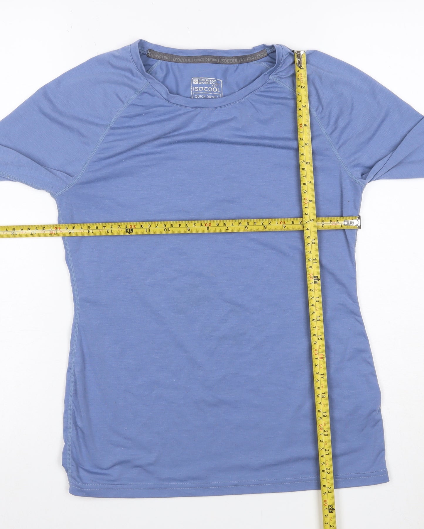 Mountain Warehouse Women's Blue UK 8 Basic IsoCool Long Sleeve T-Shirt