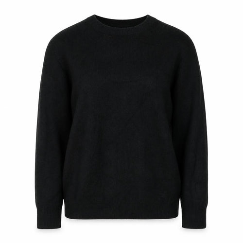 Saylor Women Black UK 12 Pearl Button Balloon Sleeve Knit Jumper