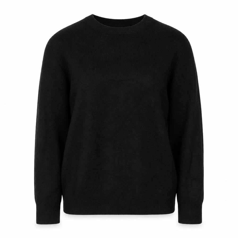 Saylor Women Black UK 12 Pearl Button Balloon Sleeve Knit Jumper