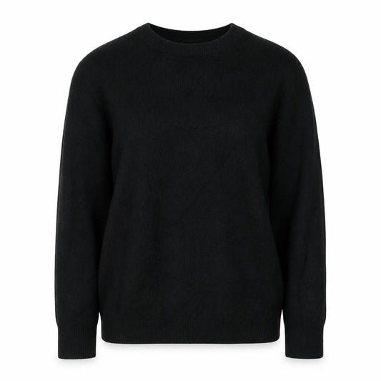Saylor Women Black UK 12 Pearl Button Balloon Sleeve Knit Jumper